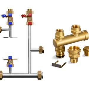 Navien Primary Loop Stainless Steel Manifold for NHB-H Series Boilers, GXXX002396