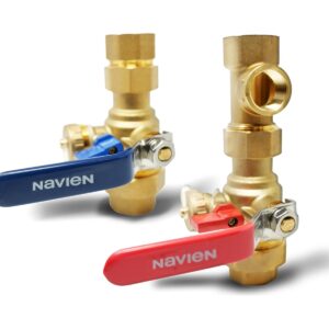 Navien Plumb Easy 1-Inch Isolation Valve Set (No Relief Valve), GXXX002983